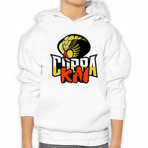 Dziecięca Bluza Z Kapturem Cobra Kai Wzory - 128cm