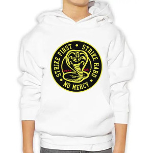 Dziecięca Bluza Z Kapturem Cobra Kai Wzory - 128cm