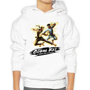 Dziecięca Bluza Z Kapturem Cobra Kai Wzory - 128cm