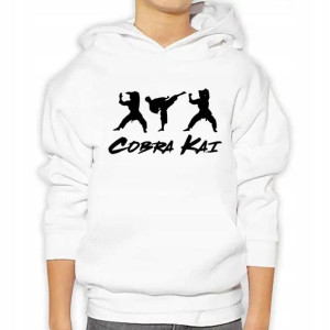 Dziecięca Bluza Z Kapturem Cobra Kai Wzory - 152cm