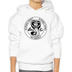 Dziecięca Bluza Z Kapturem Cobra Kai Wzory - 152cm