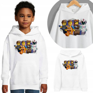 Dziecięca Bluza Z Kapturem Lego Imię Mix - 128 Cm