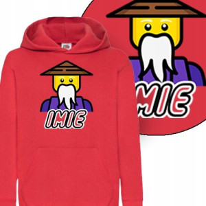 Dziecięca Bluza Z Kapturem Lego Imię Mix - 164 Cm