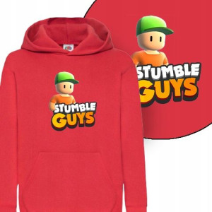 Dziecięca Bluza Z Kapturem Stumble Guys - 128 Cm