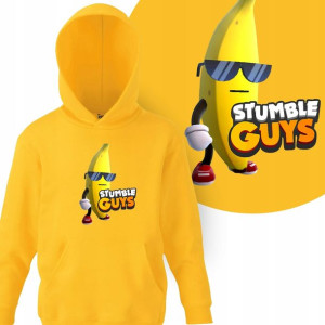 Dziecięca Bluza Z Kapturem Stumble Guys - 128 Cm