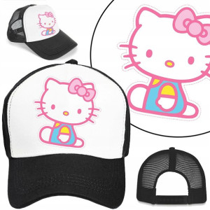 CZAPKA z DASZKIEM dla DZIECI HELLO KITTY Wzory MiX