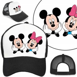 CZAPKA z DASZKIEM dla DZIECI MIKI MINNIE Wzory MiX