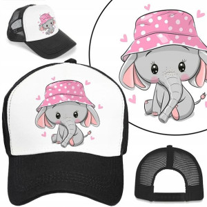 Czapka Z Daszkiem Dla Dzieci Cute Słonik Mix Bajki