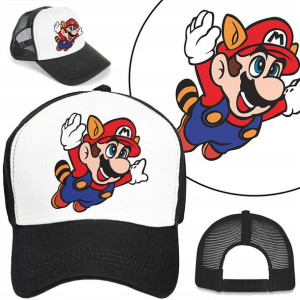 CZAPKA z DASZKIEM dla DZIECI SUPER MARIO Wzory