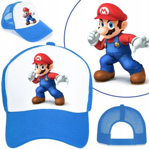 CZAPKA z DASZKIEM dla DZIECI SUPER MARIO Wzory