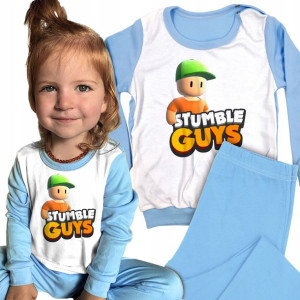 Komplet PIŻAMA + Spodnie STUMBLE GUYS MiX 104 cm