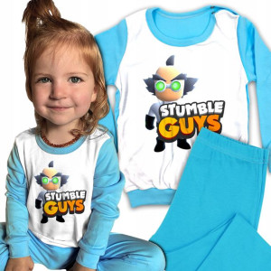 Komplet PIŻAMA + Spodnie STUMBLE GUYS Wzory 104 cm