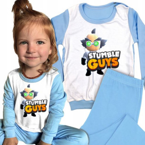 Komplet PIŻAMA + Spodnie STUMBLE GUYS Wzory 98 cm