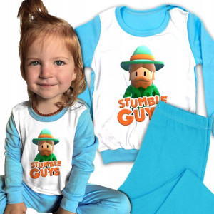 Komplet PIŻAMA + Spodnie STUMBLE GUYS Wzory 98 cm