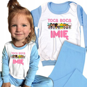 PIŻAMA Dziecięca + Spodnie TOCA BOCA Imię - 110 cm
