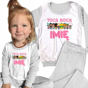 PIŻAMA Dziecięca + Spodnie TOCA BOCA Imię - 128 cm