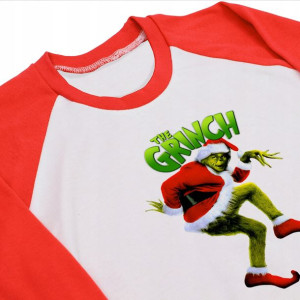 PIŻAMA KOMPLET GRINCH Świąteczne WZORY - 140 cm
