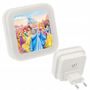 Nocna lampka do kontaktu LED wzór KSIĘŻNICZKI 09