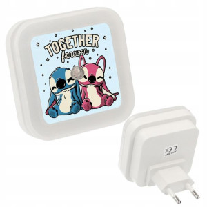 Nocna lampka do kontaktu LED wzór LILO I STICH 40