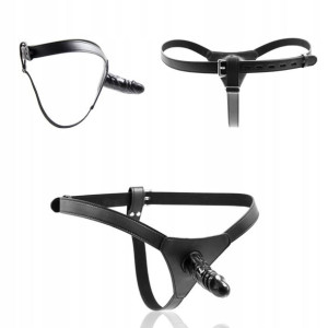 Strap-on Ze Skóry, Uprząż Z Dildo Bdsm