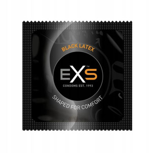 Prezerwatywy Czarne Exs Black Latex 1 Szt.