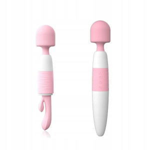 Wibrator Z Króliczkiem I Masażer Magic Wand 2w1