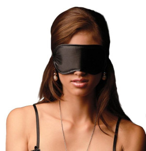 Seksowna Pełna Satynowa Maska Na Oczy, Blindfold