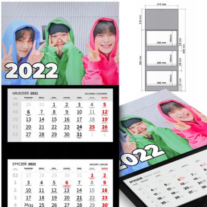 KALENDARZ 2023 Trójdzielny K-POP BTS Blackpink MiX