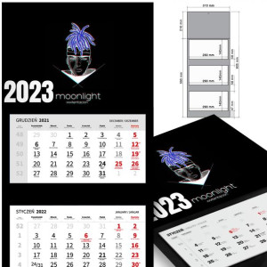 KALENDARZ Ścienny 2023 DRAKE Dużo WZORÓW MiX
