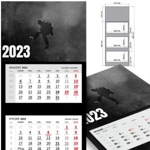 KALENDARZ Ścienny 2023 DRAKE Dużo WZORÓW MiX