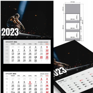 KALENDARZ Ścienny 2023 DRAKE Dużo WZORÓW MiX