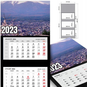 KALENDARZ Ścienny 2023 Krajobrazy Widoki WZORY MiX