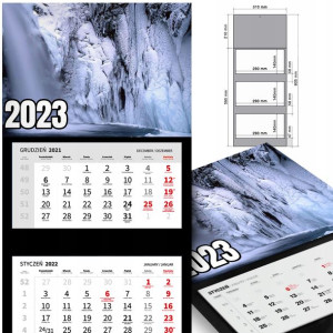 KALENDARZ Ścienny 2023 Krajobrazy WIELE WZÓROW MiX