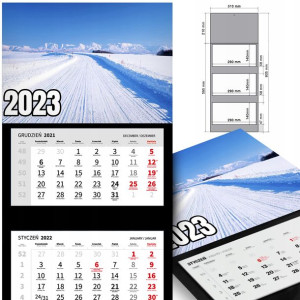 KALENDARZ Ścienny 2023 Krajobrazy WIELE WZÓROW MiX