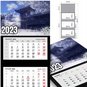KALENDARZ Ścienny 2023 Krajobrazy WIELE WZÓROW MiX