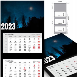 KALENDARZ Trójdzielny 2023 Krajobrazy WIELE WZÓROW