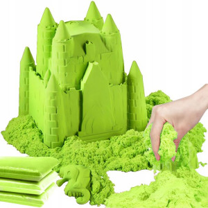 Piasek Kinetyczny 3kg Piaskolina Zielony Magiczny