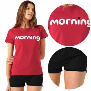 PIŻAMA Damska + Szorty MORNING Wiele WZORÓW - S