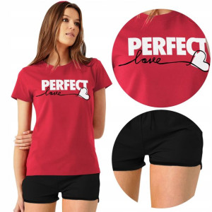 PIŻAMA Damska + Szorty Perfect LOVE Różne WZORY M