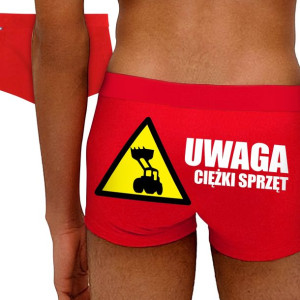 Bokserki Na Walentynki Uwaga Ciężki Sprzęt Mix Xl
