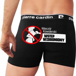 Bokserki Wieczór Kawalerski Śmieszne Wzory M