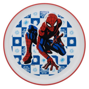 SPIDERMAN TALERZ PLASTIKOWY ANTYPOŚLIZGOWY Mikrofalówka