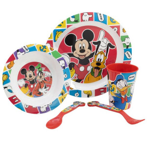 Disney Myszka Mickey Gufi Donald Zestaw Naczyń 5 Szt.