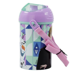 FROZEN Bidon z paskiem 450 ml KRAINA LODU Butelka z ustnikiem