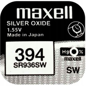 Bateria srebrowa MAXELL 394 SR936SW 1.55V 45 mAh 1 SZTUKA