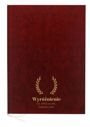 Okładka na dyplom bordowa + GRAWER