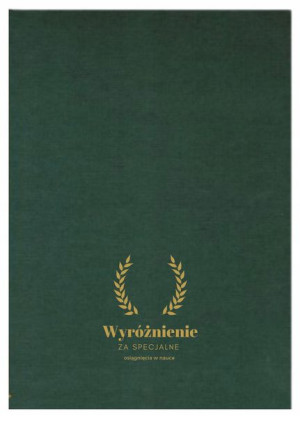 Okładka na dyplom zielona + GRAWER