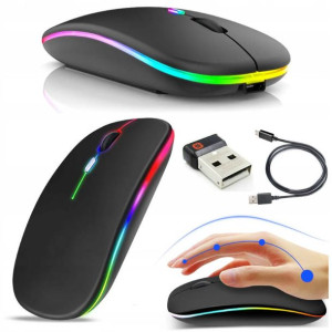 Mysz Bezprzewodowa Myszka Do Laptopa Podświetlana