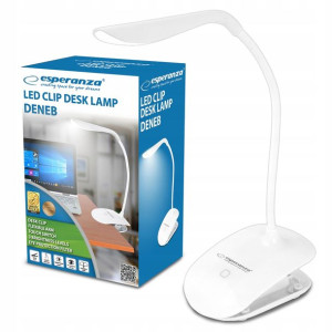 Lampka Biurkowa Szkolna Z Klipsem 14 Led Usb Dotyk