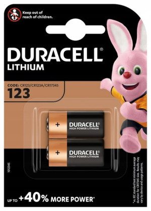 2x Bateria Litowa Duracell Cr123 Dl123 Cr123a 123